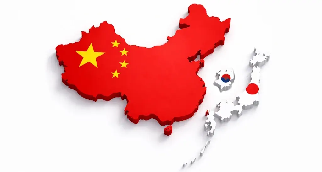 China mainland & Japan & South Korea 