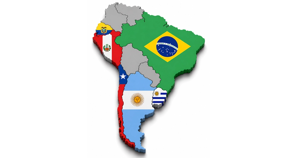 South America (6 areas)